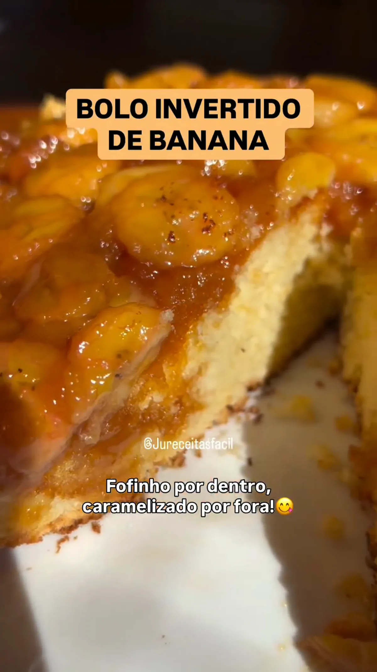 Bolo Invertido de Banana