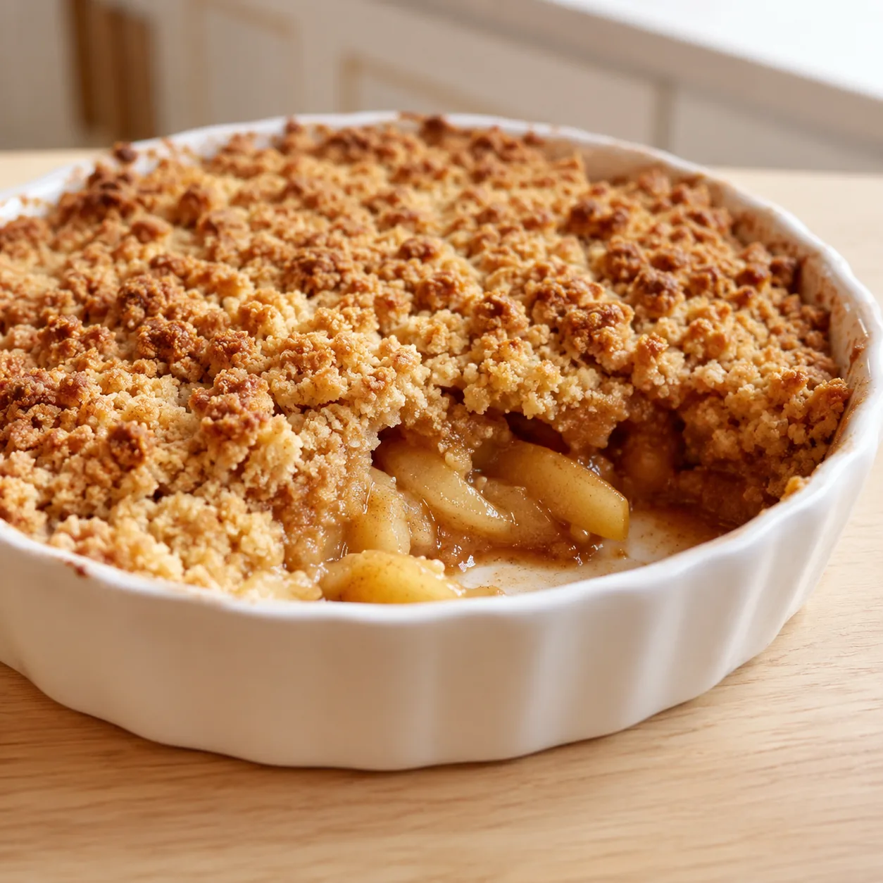 Crumble de Maçã Caseiro