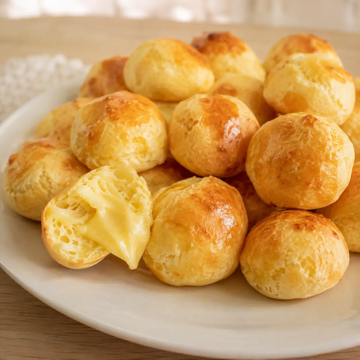 Mini Pãezinhos de Nuvem Recheados