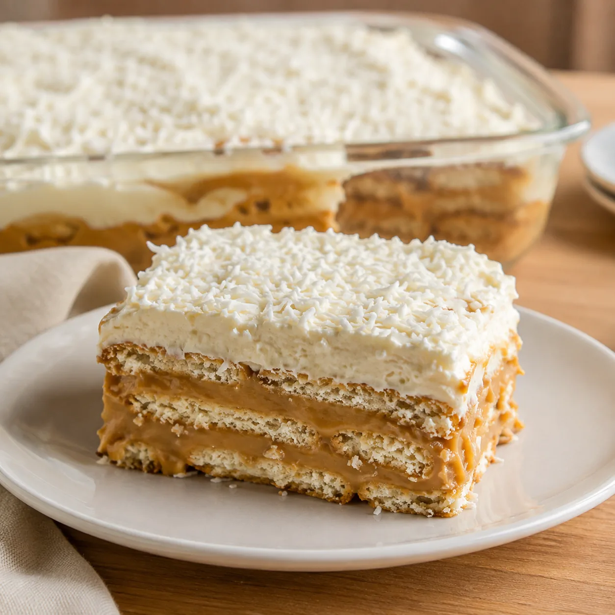 Pavê de Coco com Doce de Leite