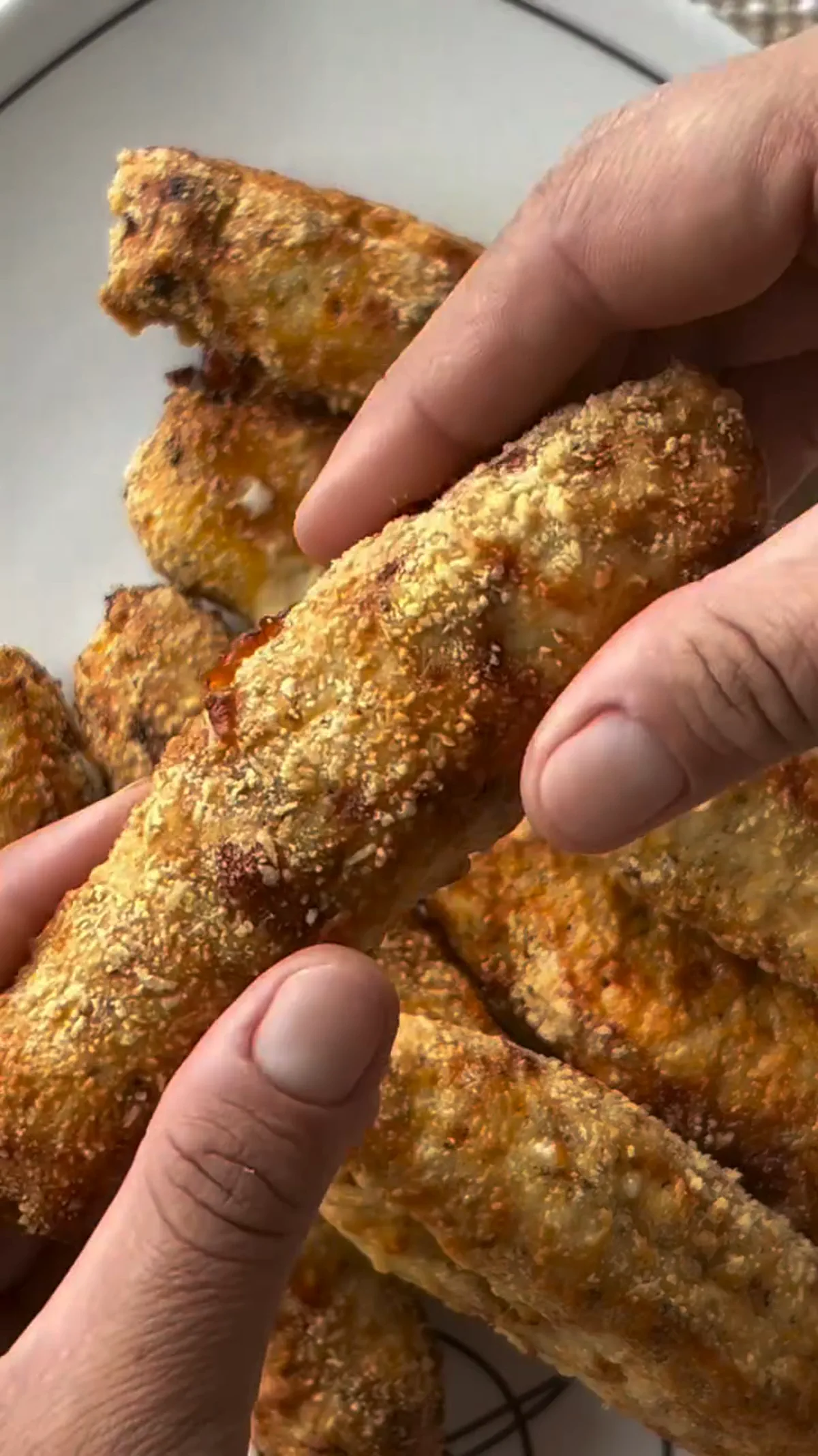 Rolinhos de Frango Recheados - Sem Fritura