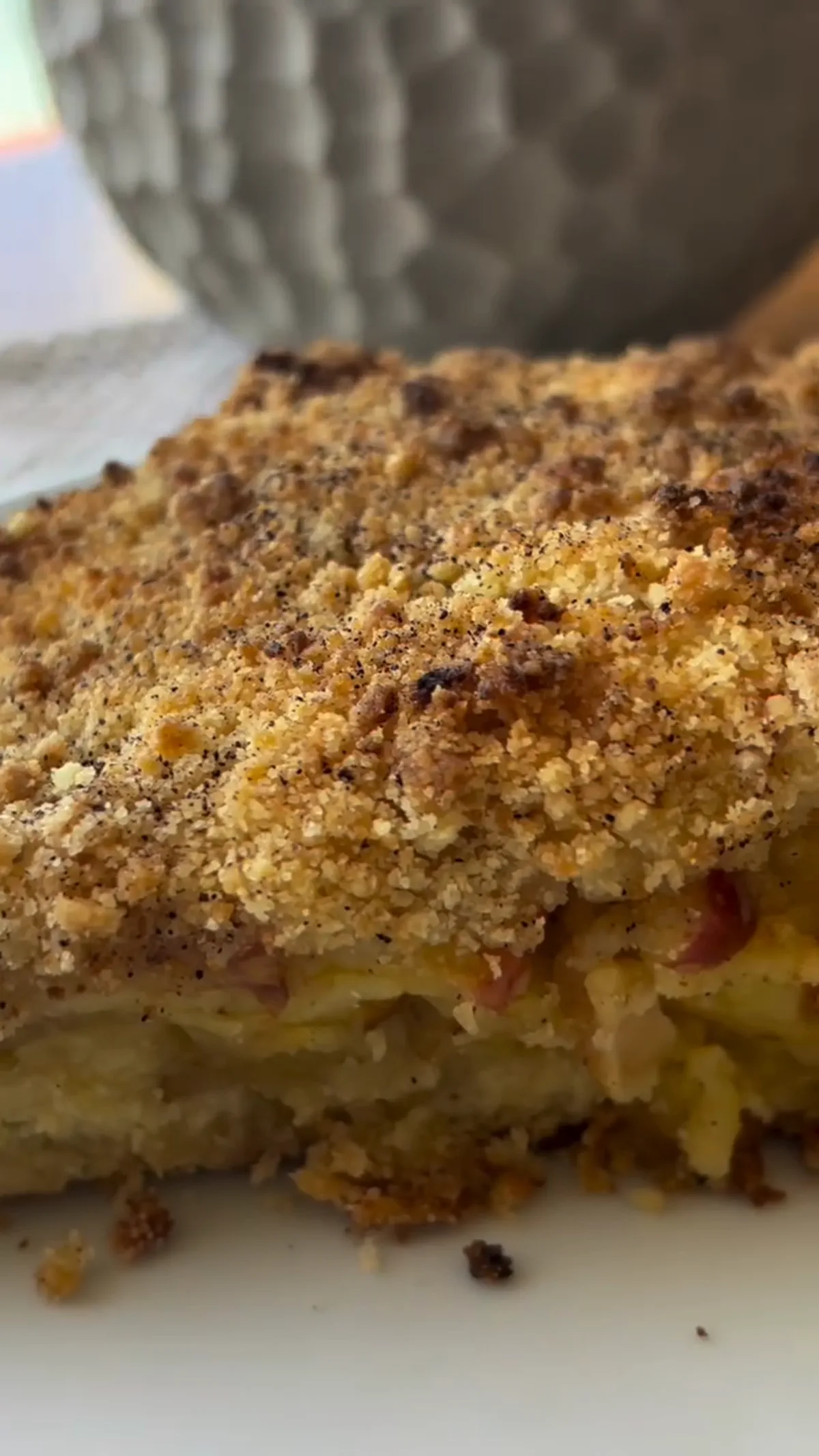 Torta de Maçã Crocante (Estilo Cuca Crocante)