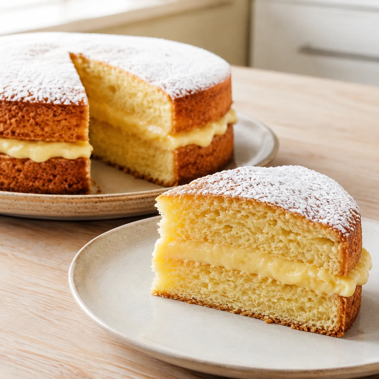 Torta Nua de Limão (O Bolo com Recheio Cremoso que já sai pronto do Forno!)