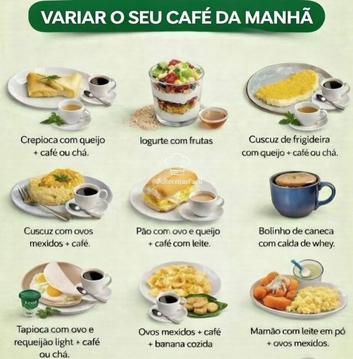 Variações para deixar o seu café da manhã muito mais gostoso, leve e saudável